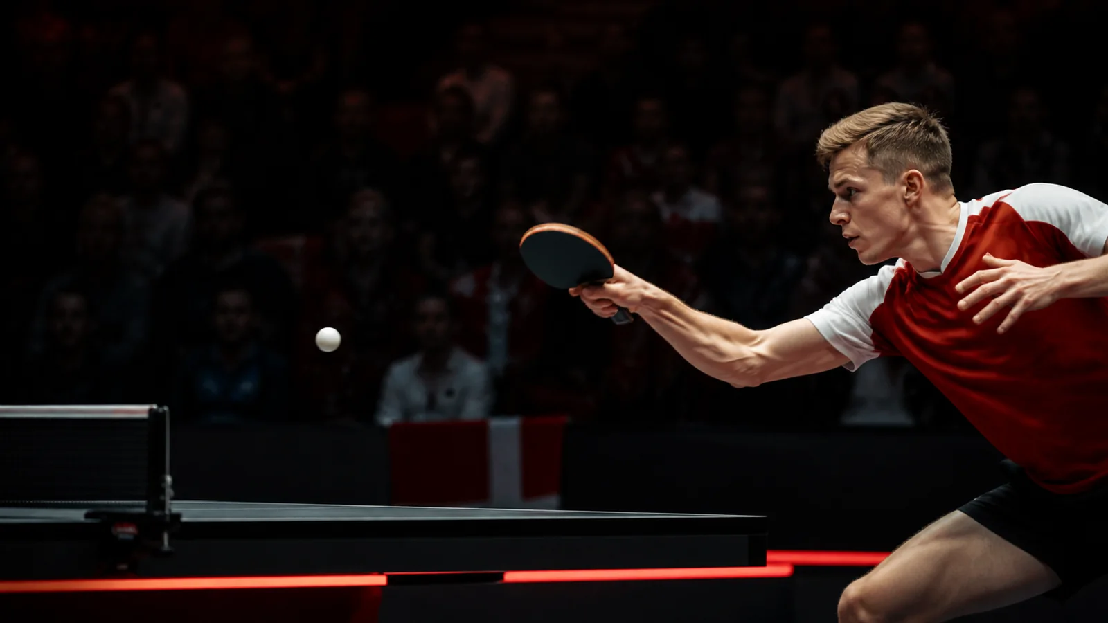 Voksne bordtennisspillere ved en BetLabel-turnering i Danmark